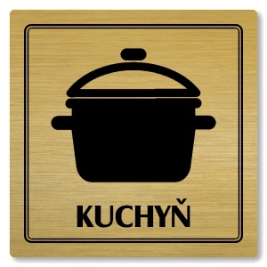 Kuchyň, 148x148mm, zlatá, Utah